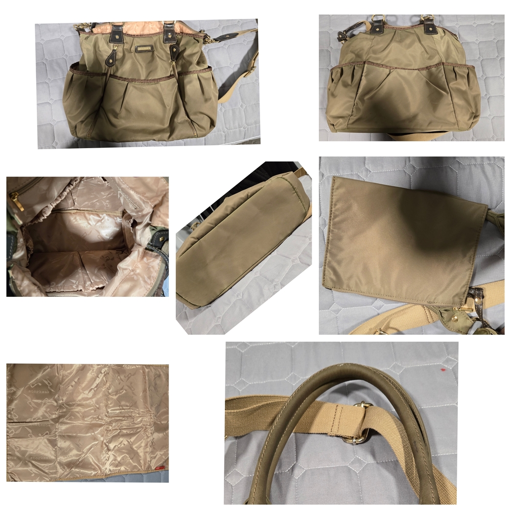 Storksak Tan Baby Bag
